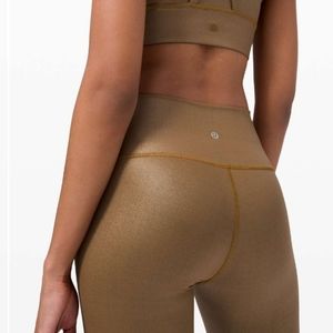 Gold Metallic Lululemon Set